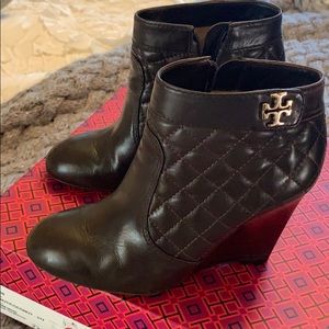 Tory Burch leather ankle bootie